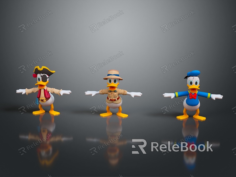 Donald Duck Duck Duck Cartoon Duck Anime Duck Stylized Duck Fantasy Style Duck model