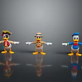Donald Duck Cartoon Duck Anime Duck Stylized Duck Fantasy Style Duck 3d model