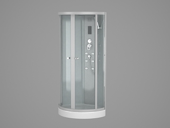 Modern Sauna Room Shower Room 3d model