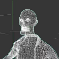 Scary Undead Zombie Character For Game And Movie With Plaid Shirt