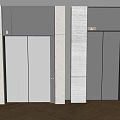 Modern Hotel Elevator Lobby With Marble Walls And Wooden Parquet Floor