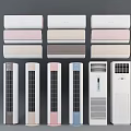 Modern Air Conditioner Fans With Various Styles And Different Colors Wall Mounted Floor Standing