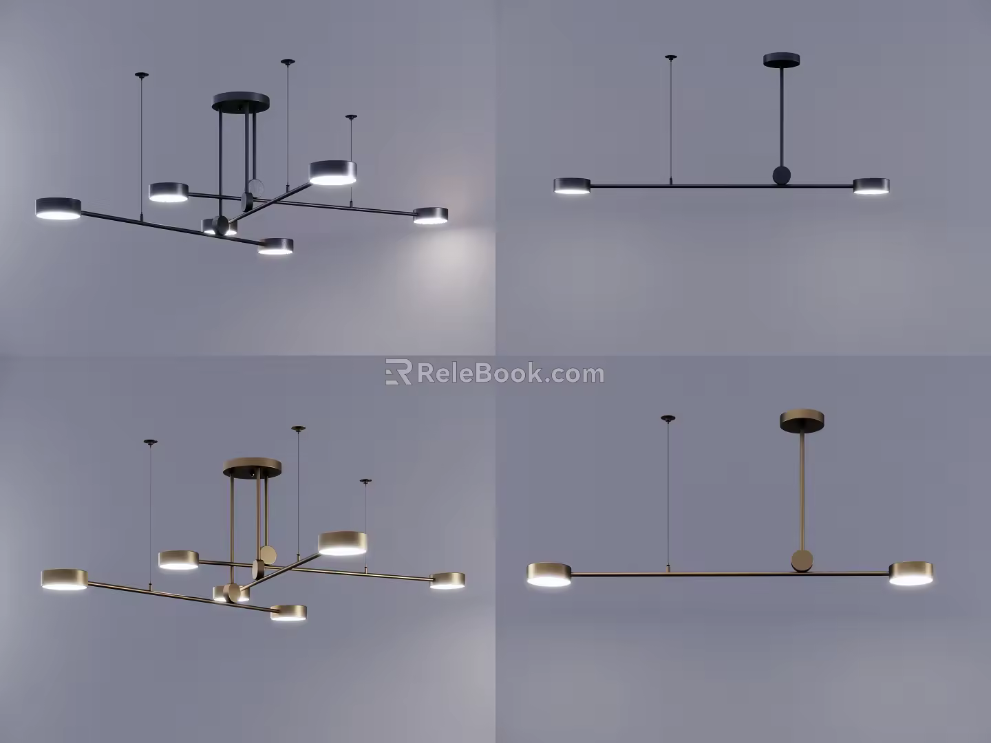 Modern chandelier 3d model