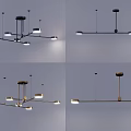 Modern chandelier 3d model