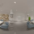 Elegant Bright Modern Beauty Hair Salon Interior Design With Stylish Mirrors And Light Wood Partitions