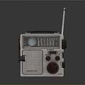 Vintage Retro Radio With FM Dial Antenna Classic Portable Audio Speaker