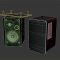 Modern Computer Speakers With Wooden Enclosure And High Quality Sound Performance