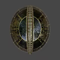 Ancient Ornate Helmet Featuring Intricate Metallic Patterns And Gold Decorative Details