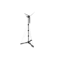 Wind Turbine Tower With Tripod Support Structure And Steel Cable Stabilization 3d model