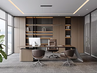 Modern Italian Office 3d model