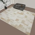 Modern Square Carpet 3d model