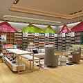 Vibrant Specialty Store Interior With Shelves Stocked Full Of Products And Decorative Pendant Lights