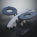 Modern Aircraft Space Plane Space Vehicle Science Fiction Plane 3d model