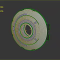 Cosmic Exploration Spacecraft Optical Lens Module With Circular Ring Design