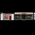 Shopping Mall Retail Storefronts With Clothing Window Displays And Facade Design