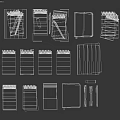 Various Colored Notebooks Including Spiral And Hardcover With Pens For Daily Use