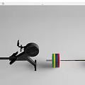 Complete Home Sports Equipment Set With Barbell Treadmill Rower Dumbbell Rack And Bench