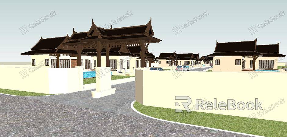 Tourist area gate model