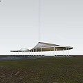 Modern Corridor Frame Curve Corridor Frame Curve Landscape Structure Curve Restaurant Post Station Curve Exhibition Center 3d model
