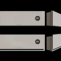 Modern White Air Conditioner Fan With Sleek Design And Round Control Panel