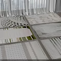 Square Rugs With Diverse Geometric Patterns For Modern Bright Living Spaces