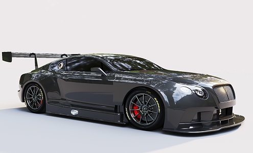 Car sports car Sedan Black 3d model