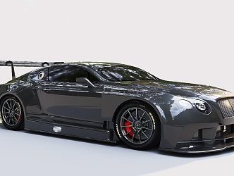 Car sports car Sedan Black 3d model