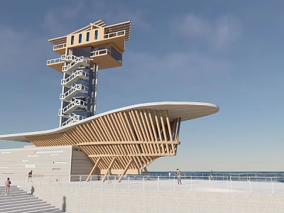 Dragon Lighthouse 3d model