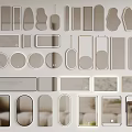Decorative Wall Mirrors in Various Shapes and Modern Designs for Home Interior