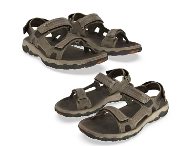Comfortable Outdoor Sandals With Adjustable Straps Non Slip Soles For Hiking And Casual Wear 3d model