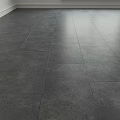 Gray Polished Tile Floor With Sleek Surface In Modern Interior Space 3d model