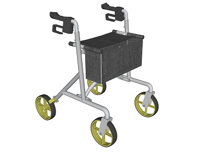 Walking Aid Walking Aid Mobile Frame Walking Recovery Trainer 3d model