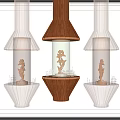 New Chinese style display cabinet 3d model