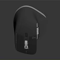 Modern Black Ergonomic Wireless Mouse With Logitech Design And Rechargeable Feature