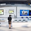 Smart Education and University Office Exhibition Hall with Multiple Displays and Presentations