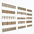Various Wooden Fence Designs With Slatted Lattice Cross And Decorative Patterns