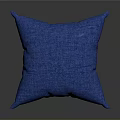 Blue Textured Fabric Decorative Pillow for Home Sofa and Living Room