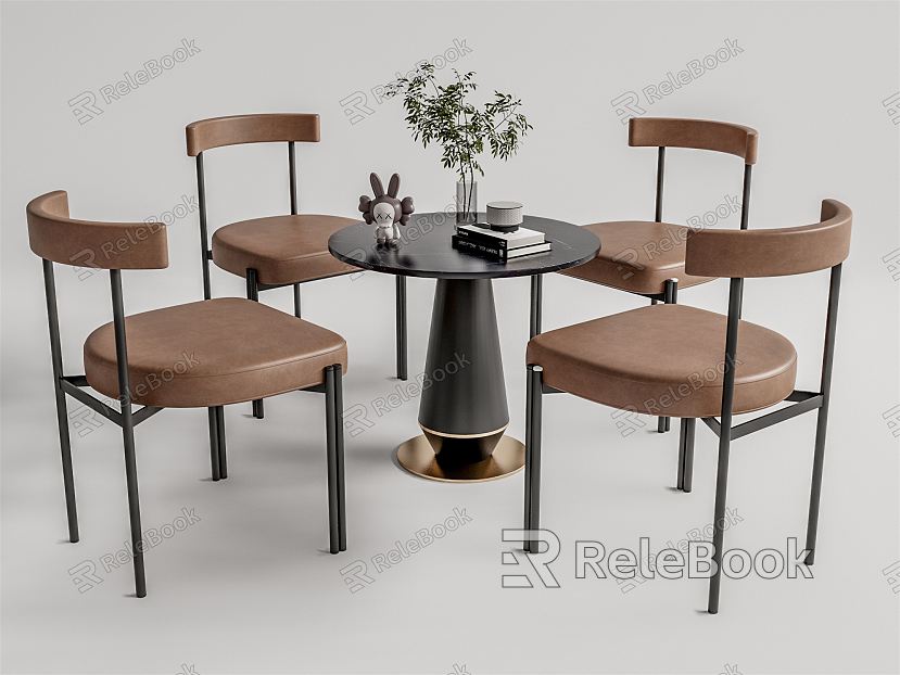 Modern leisure table and chair combination leisure table and chair negotiation table and chair model