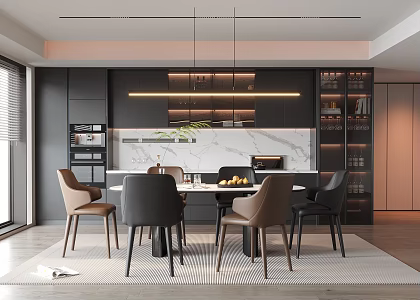 Modern Restaurant 3d model