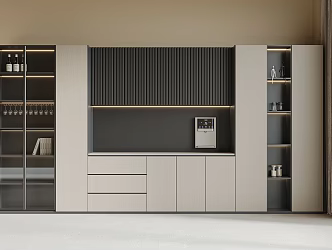 Wine Cabinet Sideboard 3d model