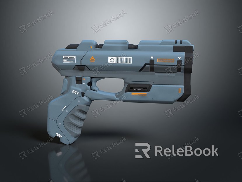 modern pistol sci-fi pistol semi-automatic pistol automatic pistol model