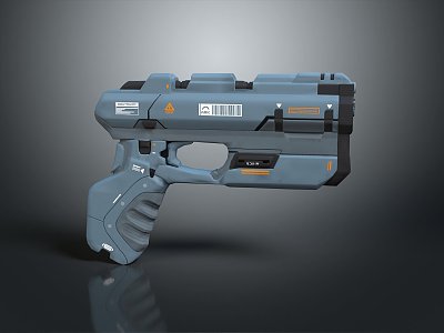 modern pistol sci-fi pistol semi-automatic pistol automatic pistol 3d model