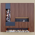 Modern Wooden Shoe Cabinet Design With Illuminated Open Shelf Drawer And Storage Compartments