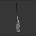 Vintage Portable Walkie Talkie With Long Antenna And Metal Body Design