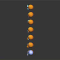Decorative Ornament Set With Neatly Arranged Emoji Faces On Dark Background With Reflections