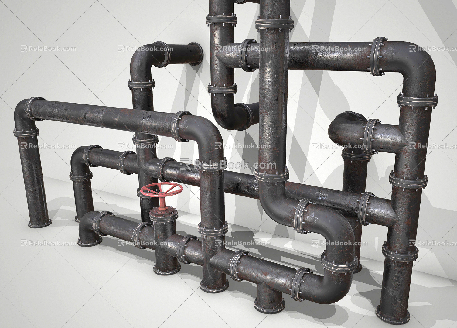 Industrial LOFT water pipe 3d model