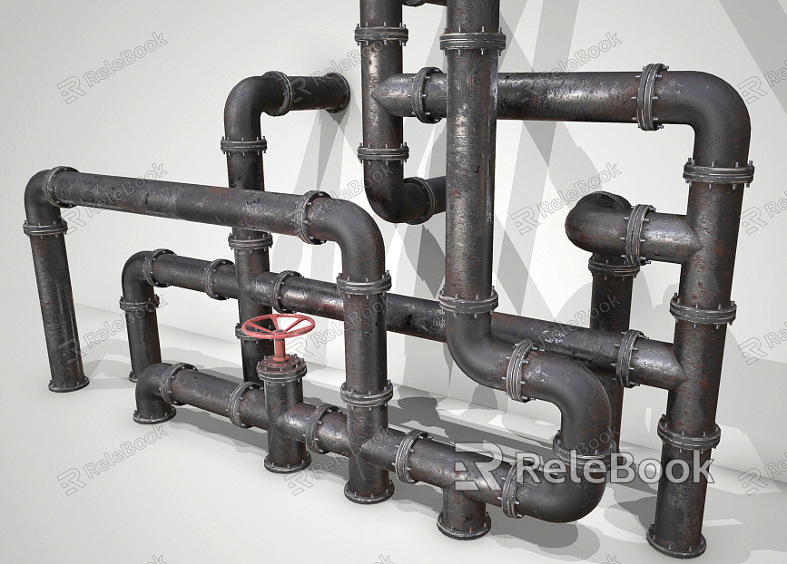 Industrial LOFT water pipe model