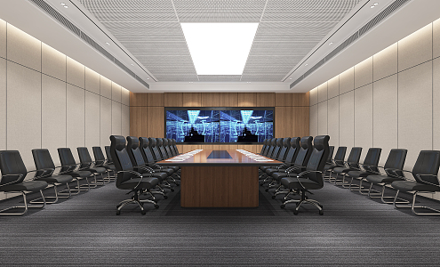 Modern Conference Room 3d model