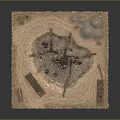 Circular Pit Terrain Featuring Wooden Fences Crossed Planks Various Rocks And Gravel Ground