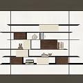 Bookshelf Open Bookshelf Decorative Bookcase 3d model